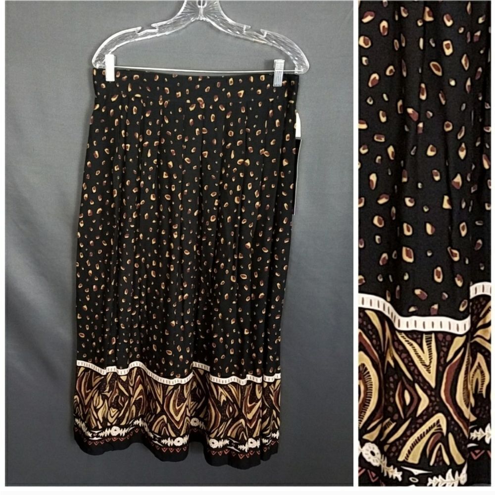 NWT Very Pretty Sag Harbor Midi Skirt Sz L